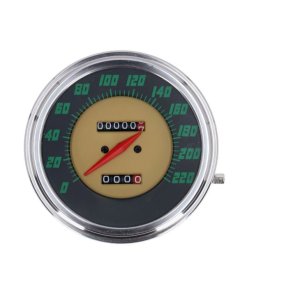 FL speedometer, '48-61 face', green. 1:1 kmh
