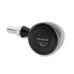 Rocket Bullet Taillight/Brake Light/Turn Signal, LED, Smoke Lens, Aluminium,