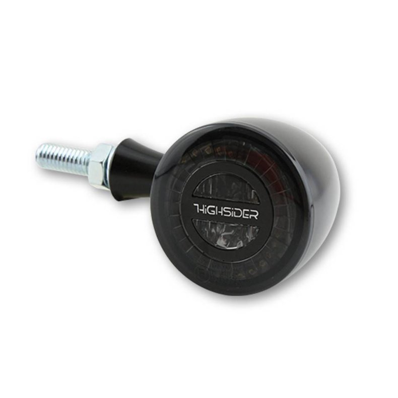 Rocket Bullet Taillight/Brake Light/Turn Signal, LED, Smoke Lens, Aluminium,