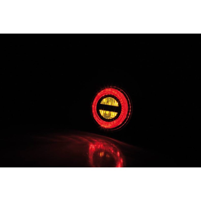 Rocket Bullet Taillight/Brake Light/Turn Signal, LED, Smoke Lens, Aluminium,