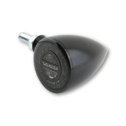 Rocket Bullet Taillight/Brake Light/Turn Signal, LED, Smoke Lens, Aluminium,