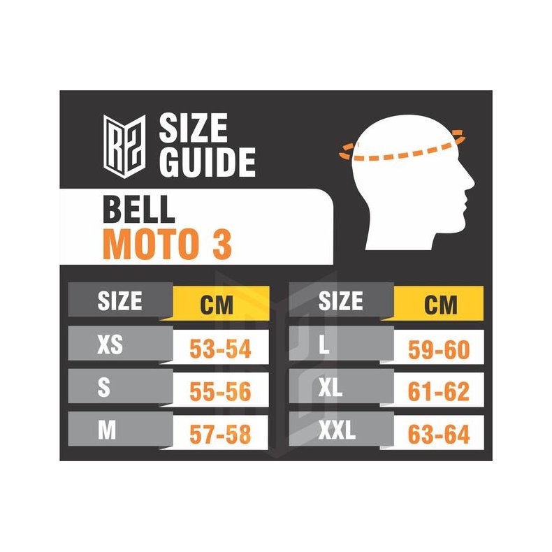 BELL Moto-3 Helmet mat sort