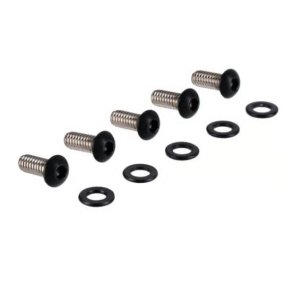 Screws4Bikes, bolt kit, derby cover. Matte black 00-18 Softail 