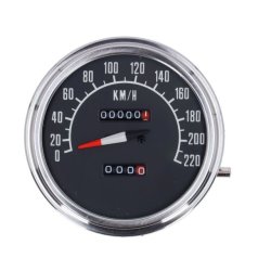 FL speedometer, '74-84 face', black. 2:1 kmh