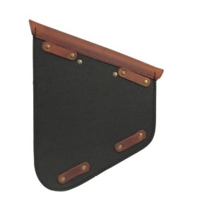 LONGRIDE, LEATHER SWINGARM BAG BROWN; INCL. MOUNTING STRAPS; LEFT SIDE  Fits: > 84-17 SOFTAIL (NU)