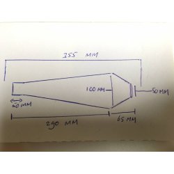 51MM HND LAVET RUSTFRI SCRAMBLER MUFFLER