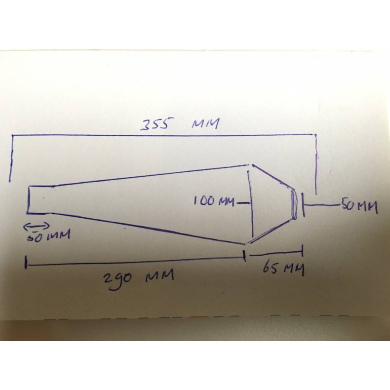 51MM HND LAVET RUSTFRI SCRAMBLER MUFFLER