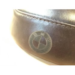 HANDMADE BMW BRAT SEAT REAL LEATHER DARK BROWN
