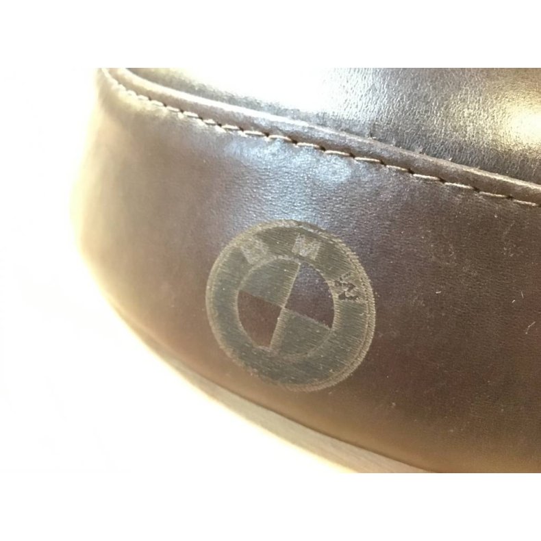 HANDMADE BMW BRAT SEAT REAL LEATHER DARK BROWN