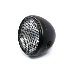 6" MESH HEADLIGHT SCRAMBLER BLACK