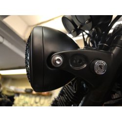 7.7" SCRAMBLER HEADLIGHT BLACK
