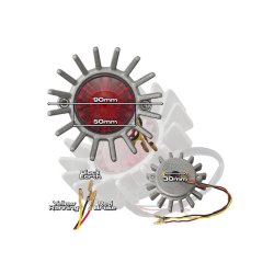 BAGLYGTE. LED STBT ALU