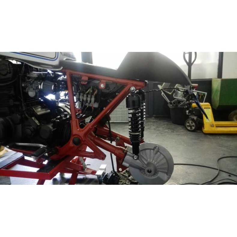 335MM BLACK CAFE RACER SHOCKS TYPE 1