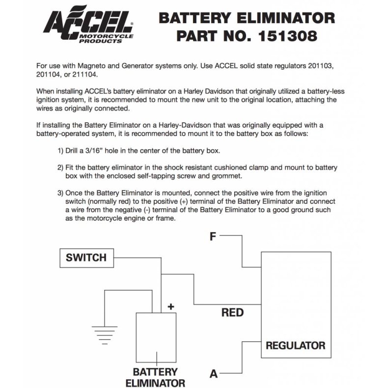 ACCEL BATTERY ELIMINATOR