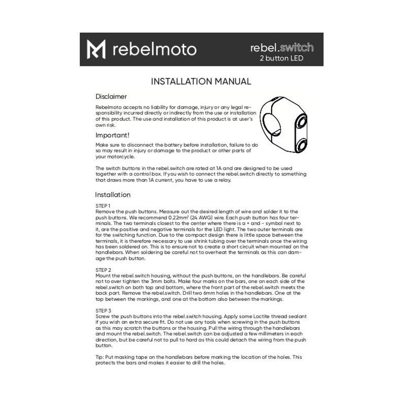 ALU 22MM STYRKONTAKT I MANGE FARVEKOMBINATIONER