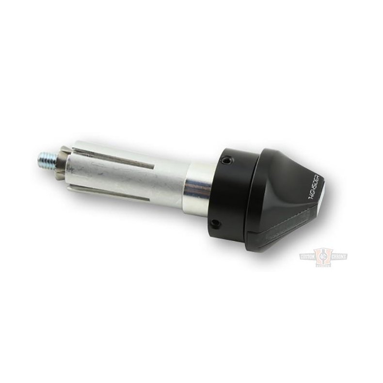 Highsider Flight LED Bar End Turn Signal, Dark Glas, Black