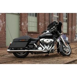 Slip On Exhaust System Touring Big Shot Black/Black, Mode Switch Clutch Housing Black