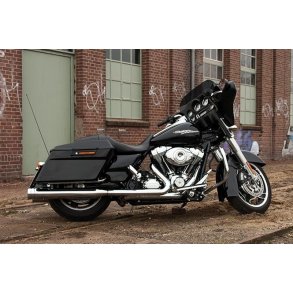 Slip On Exhaust System Touring Big Shot Black/Black, Mode Switch Clutch Housing Black
