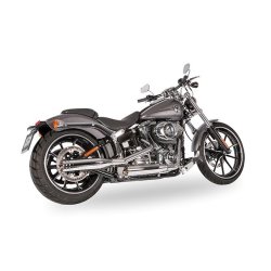 Slip On Exhaust System Shorty Slashcut Chrome/Chrome, Mode Switch Clutch Housing Black