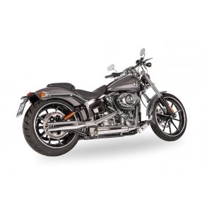 Slip On Exhaust System Shorty Slashcut Chrome/Chrome, Mode Switch Clutch Housing Black