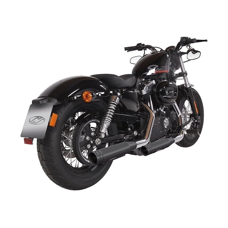 Slip On Exhaust System Shorty Big Shot Black/Black, Mode Switch Clutch Housing Black