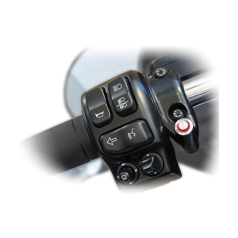 Slip On Exhaust System Shorty Big Shot Black/Black, Mode Switch Clutch Housing Black