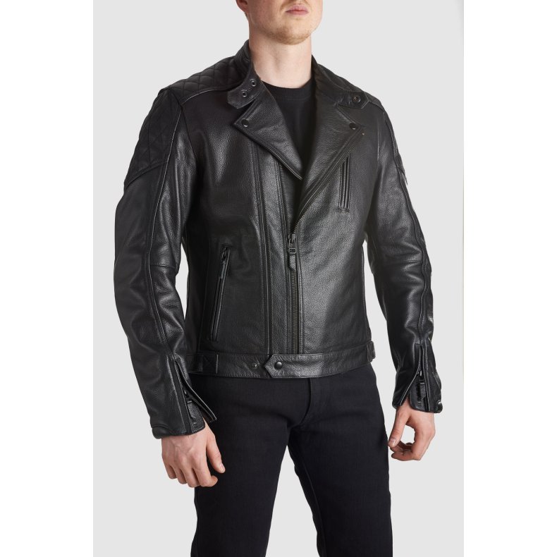 PANDO TWIN LEATHER JACKET BLACK