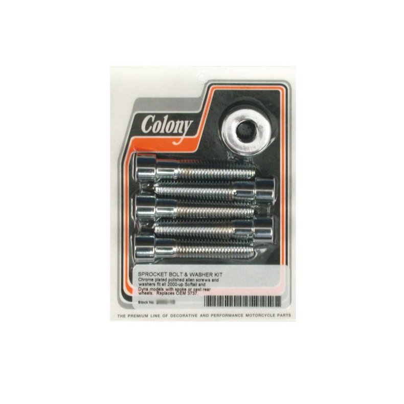 Colony sprocket bolt kit 00-05 Softail; 00-05 Dyna 