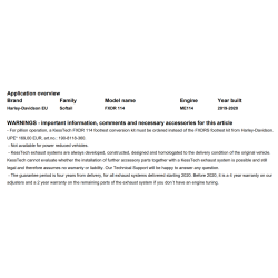 E godkendt elektrisk slipon mufler tile exs. softail M8