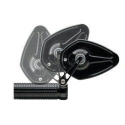 Motogadget, mo.view sport 60 flip mirror Black
