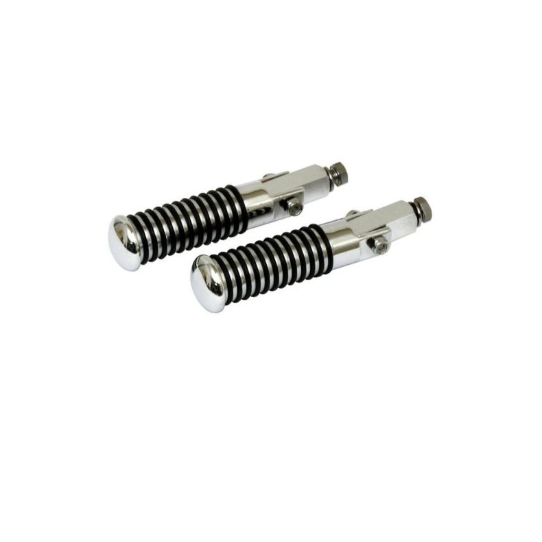 Sundance O-ring foot pegs. universal 3/8-24 mount. Chrome