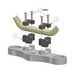 Risors til Himmalayan 450. Hjde: 20mm eller 30mm.