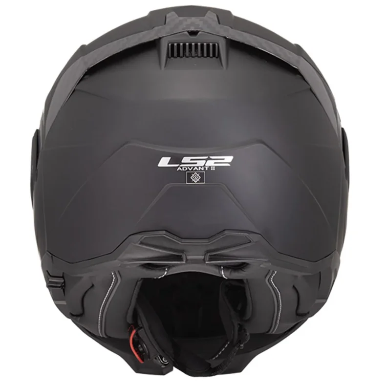 LS2 Advant II Solid helmet, mat sort/carbon