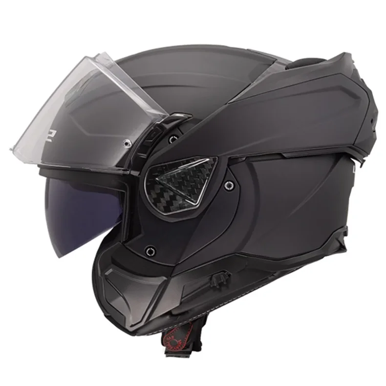 LS2 Advant II Solid helmet, mat sort/carbon