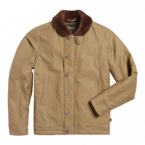 TILBUD  MARSTONE COTTON DECK JACKET KHAKI SAND