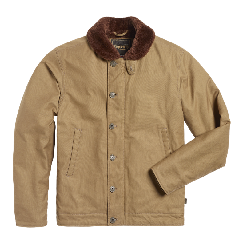 MARSTONE COTTON DECK JACKET KHAKI SAND