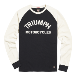 RANDALBY DOUBLE PIQUE LONG SLEEVE TOP BLACK 