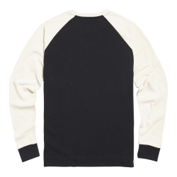 RANDALBY DOUBLE PIQUE LONG SLEEVE TOP BLACK 