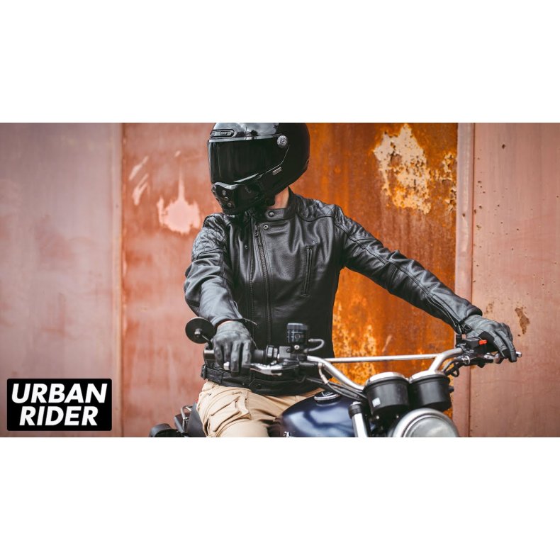 PANDO TWIN LEATHER JACKET BLACK