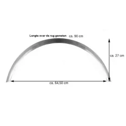 Rear Fender/Mudguard Rolled Steel 15/16"" Wheel