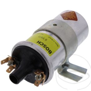 Bosch     - Sp�nding: 6V  - Tilslutningstype: DIN  - Diameter: 55 mm  - L�ngde: 150 mm