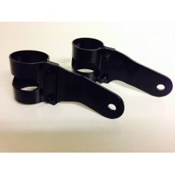 HEADLIGHT BRACKETS BLACK