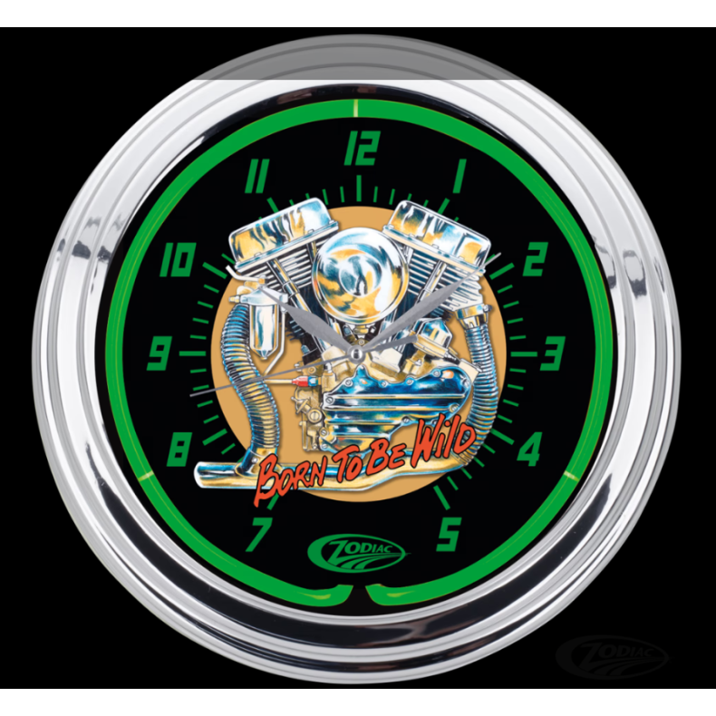 Neon ur "Panhead" Neon Clock