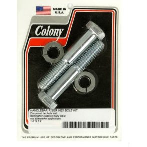 riser bolt set Hex zinc, 1/2-13 x 3