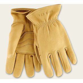 RED WING SHOES YELLOW BUCKSKIN LEATHER - UNLINED GLOVE