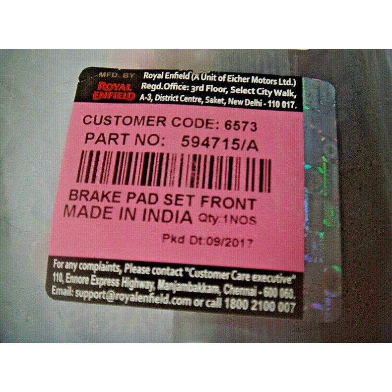 Bremseklodser Himalyan. 