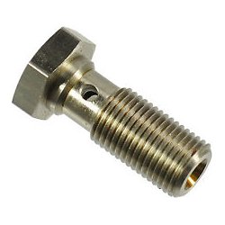  CHROME GOODRIDGE, 3/8 24 DOUBLE BANJO BOLT