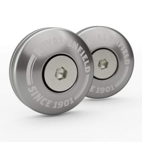 Silver Machined Bar End Finisher Kit For Royal Enfield Interceptor Continental