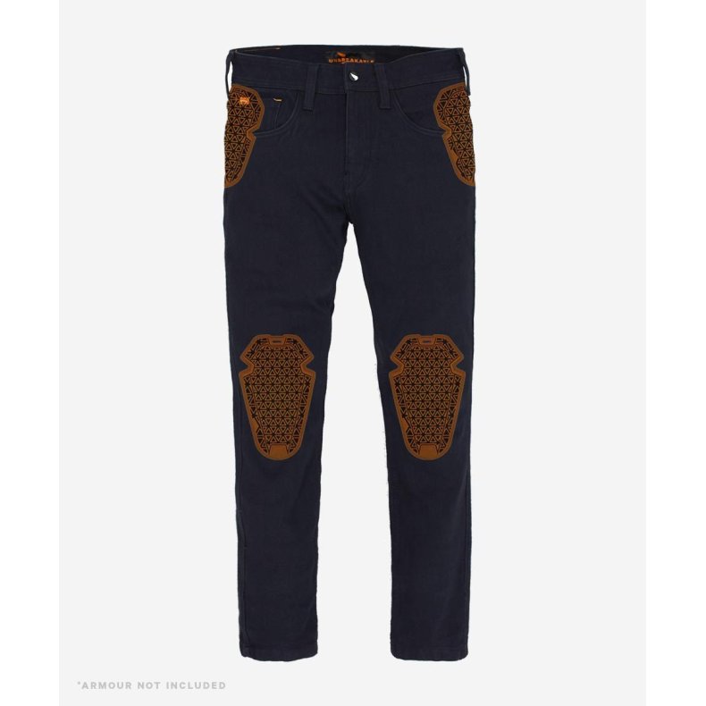 SAINT UBREAKABLE SLIM JEAN - OVERDYED INDIGO (SORT)