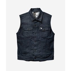 SA1NT - MOTO DENIM VEST - INDIGO